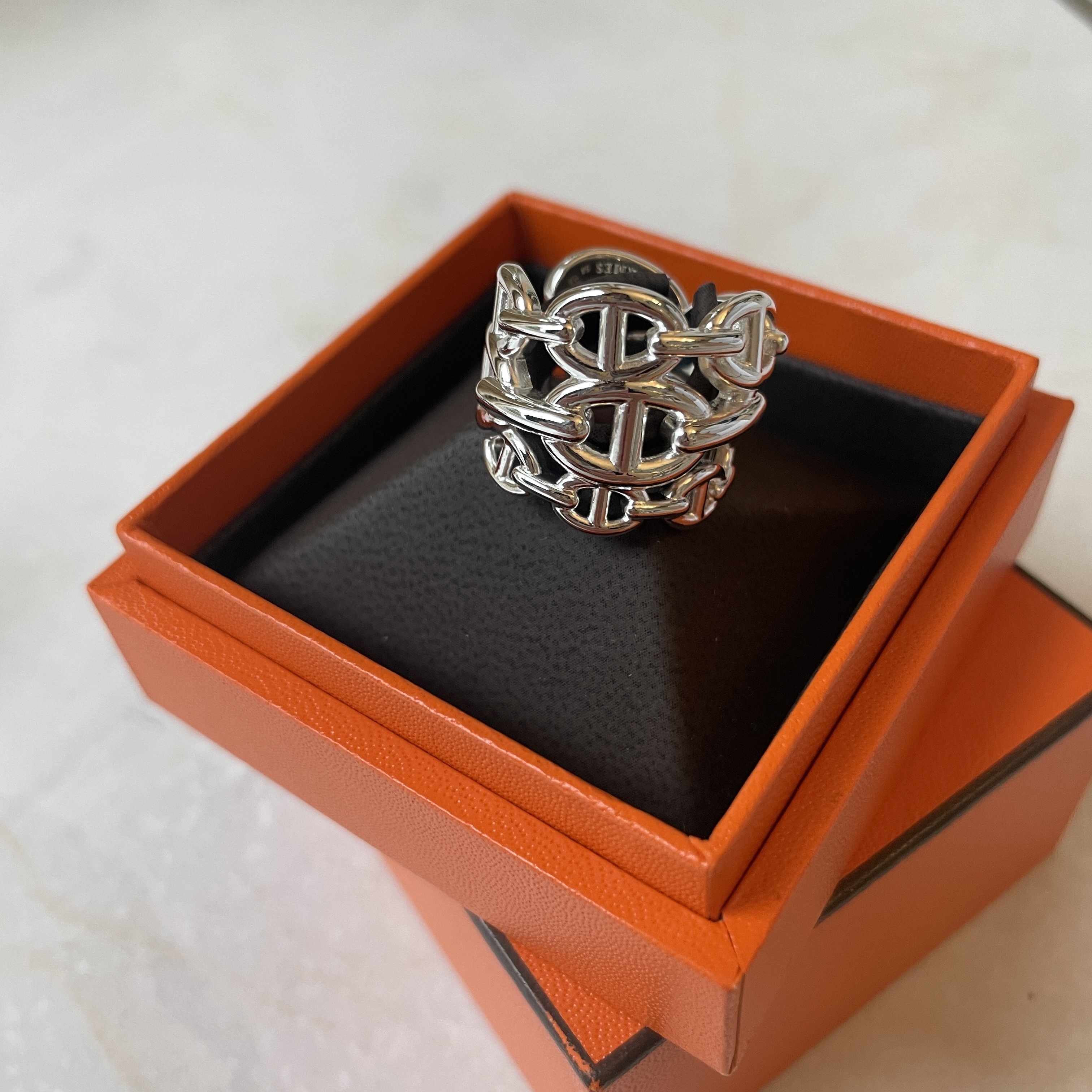 国内発送【Hermes】Chaine d‘Andre Enchainee リング GM