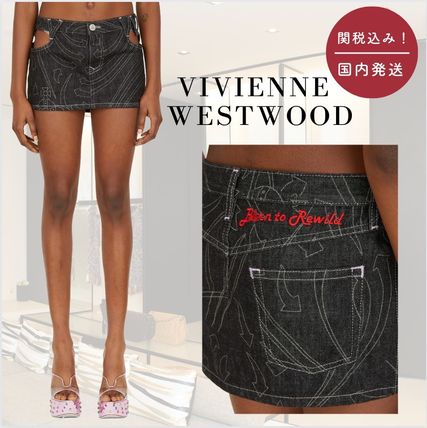 夜空 イタリア製 Vivienne Westwood ミニ丈タイトスカート