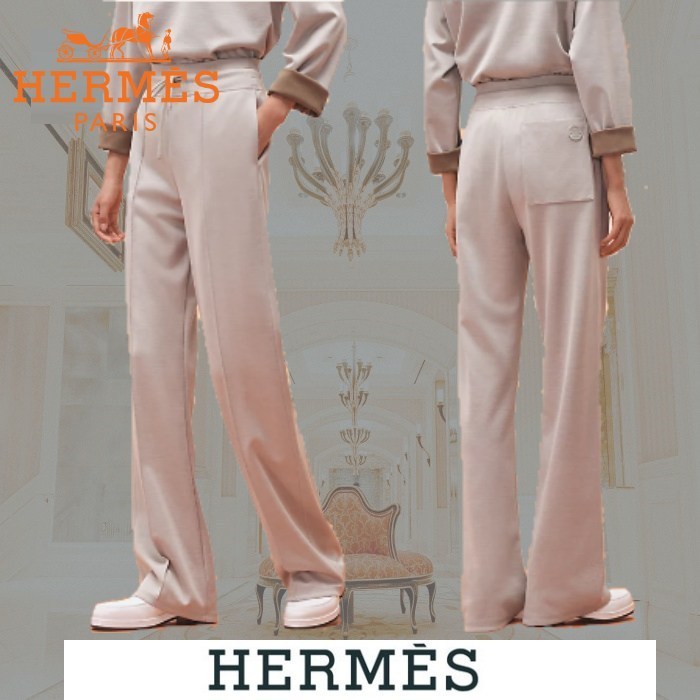 ≪23SS★≫HERMES エルメス スウェットパンツ ベージュ