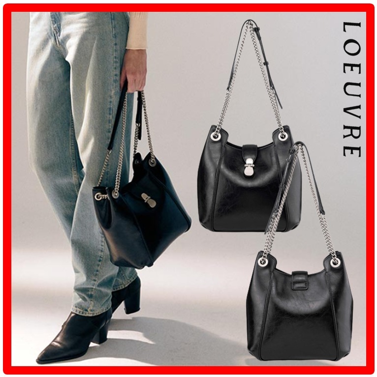 ☆韓国の人気☆【LOEUVRE】☆Sac de Sortie Bucket Larg.e☆