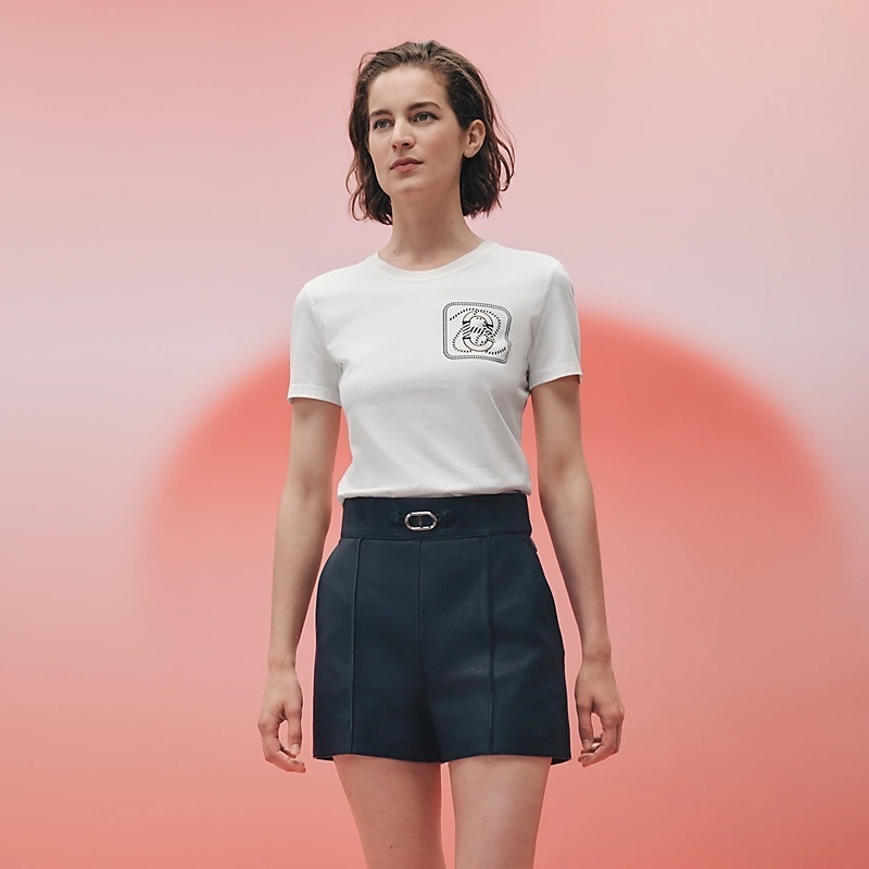 《23SS★》HERMES マイクロTシャツ Canoe 上品カジュアル