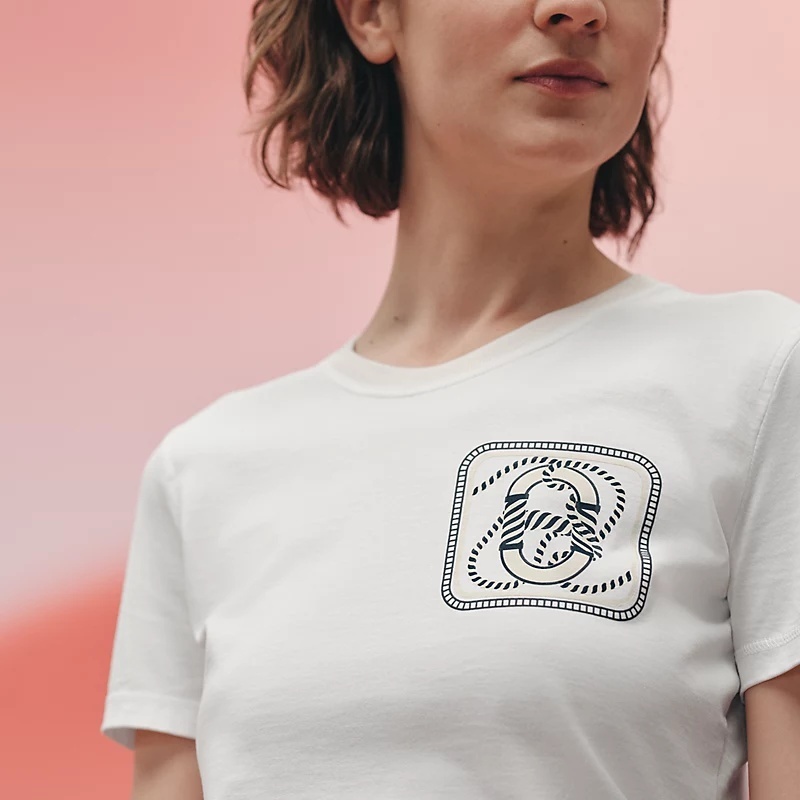 《23SS★》HERMES マイクロTシャツ Canoe 上品カジュアル
