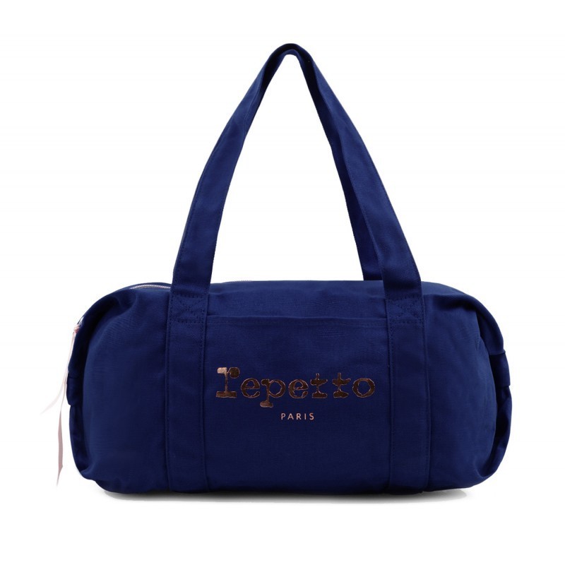 コットン ダッフルバッグ Mサイズ ペトロールブルー ☆ REPETTO