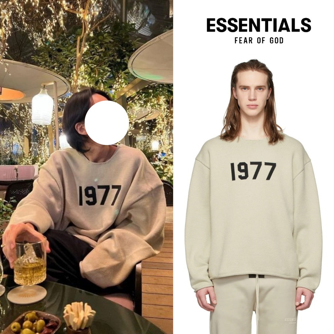 FOG ESSENTIALS 1977 ベージュ ニット ジョンハン-