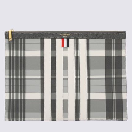 THOM BROWNE カラフルボーダークラッチ-