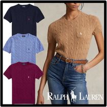 ★関税込★POLO RALPH LAUREN★セーター 半袖 ウール カシミヤ★