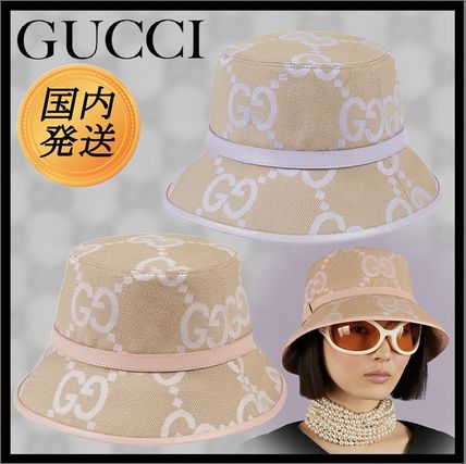 パープル（紫）系 GUCCI(グッチ) 帽子(レディース) - 海外通販のBUYMA