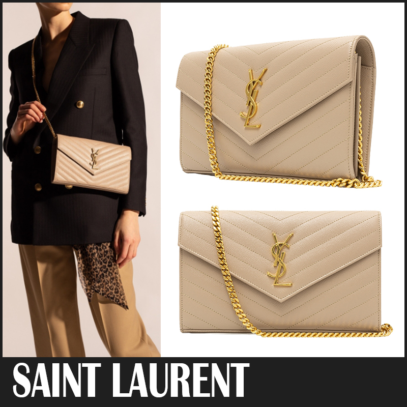 ☆送料関税込☆Saint Laurent モノグラム チェーンウォレット☆