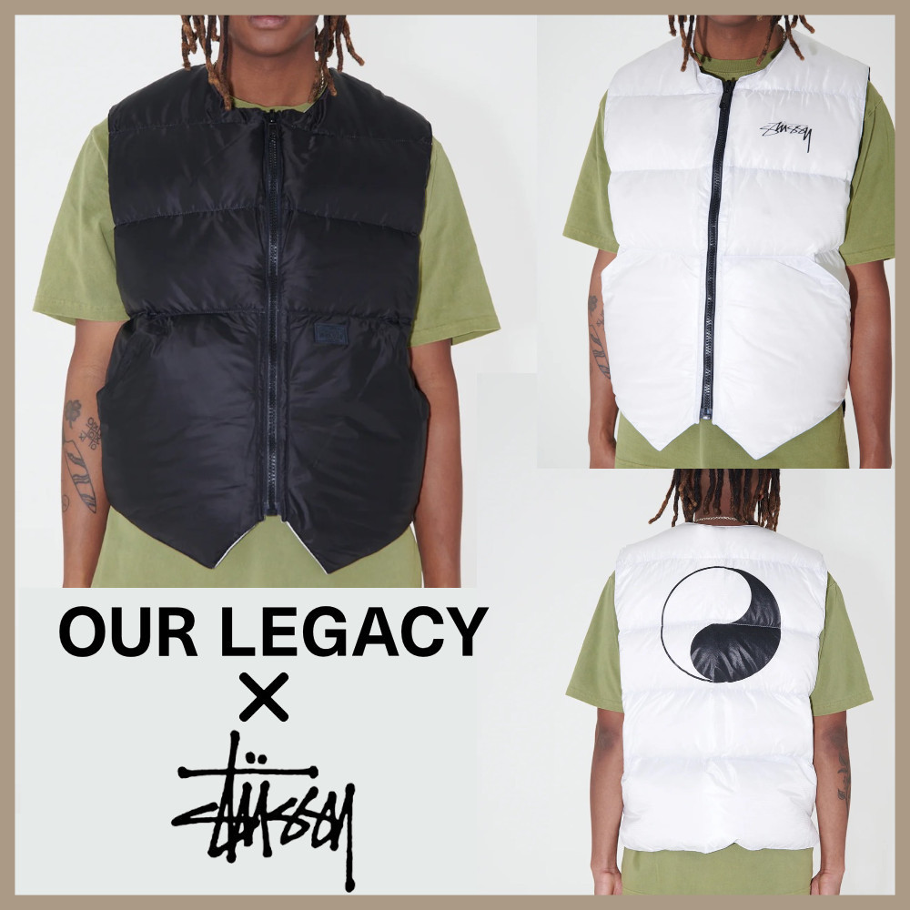 Stussy × OUR LEGACY コラボ リバーシブル ダウン ベスト オンライン