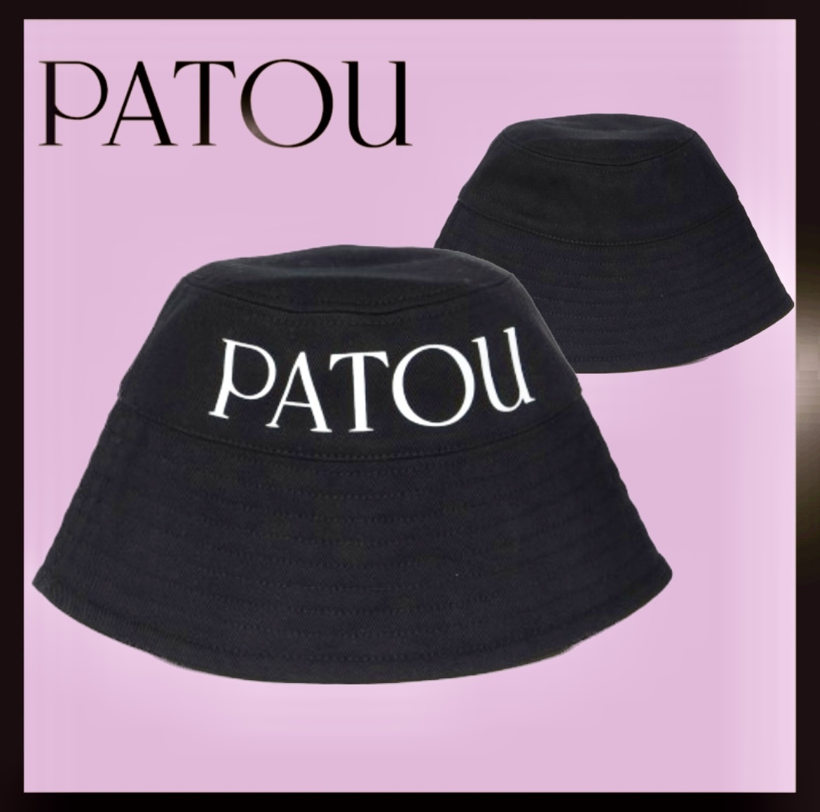 大決算売り尽くし☆ PATOU バケットハット ブラック☆関税送料込