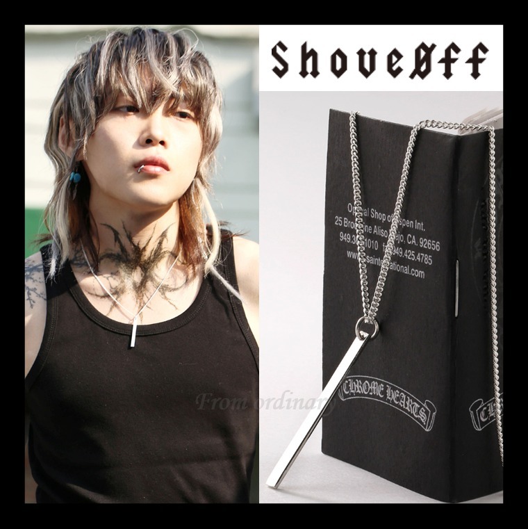 ★人気★ 【SHOVEOFF】 Silver Bar Chain Necklace