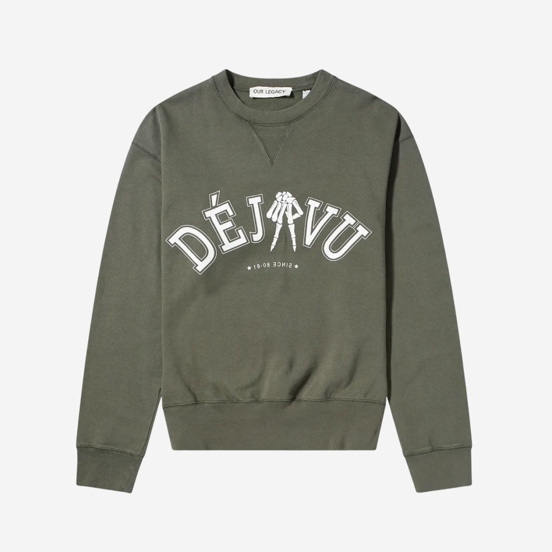 【OUR LEGACY】 Deja Vu Print Base Sweat Green