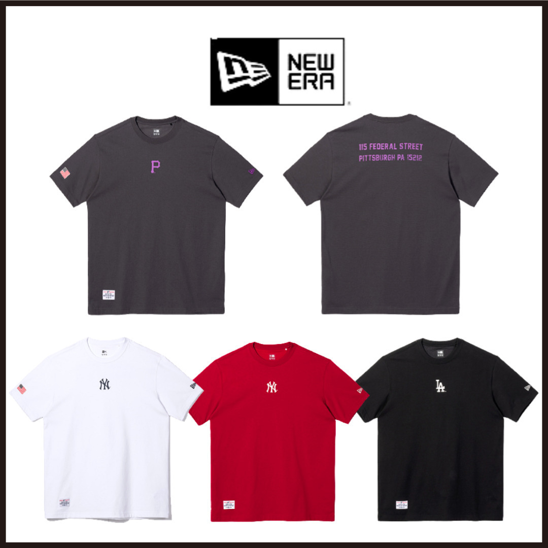 韓国New Era■センターミニロゴTシャツ■5色