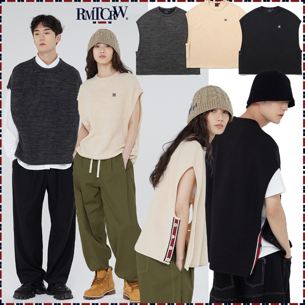 ROMANTIC CROWN★男女兼用 SIDE OPEN KNIT VEST_3♪