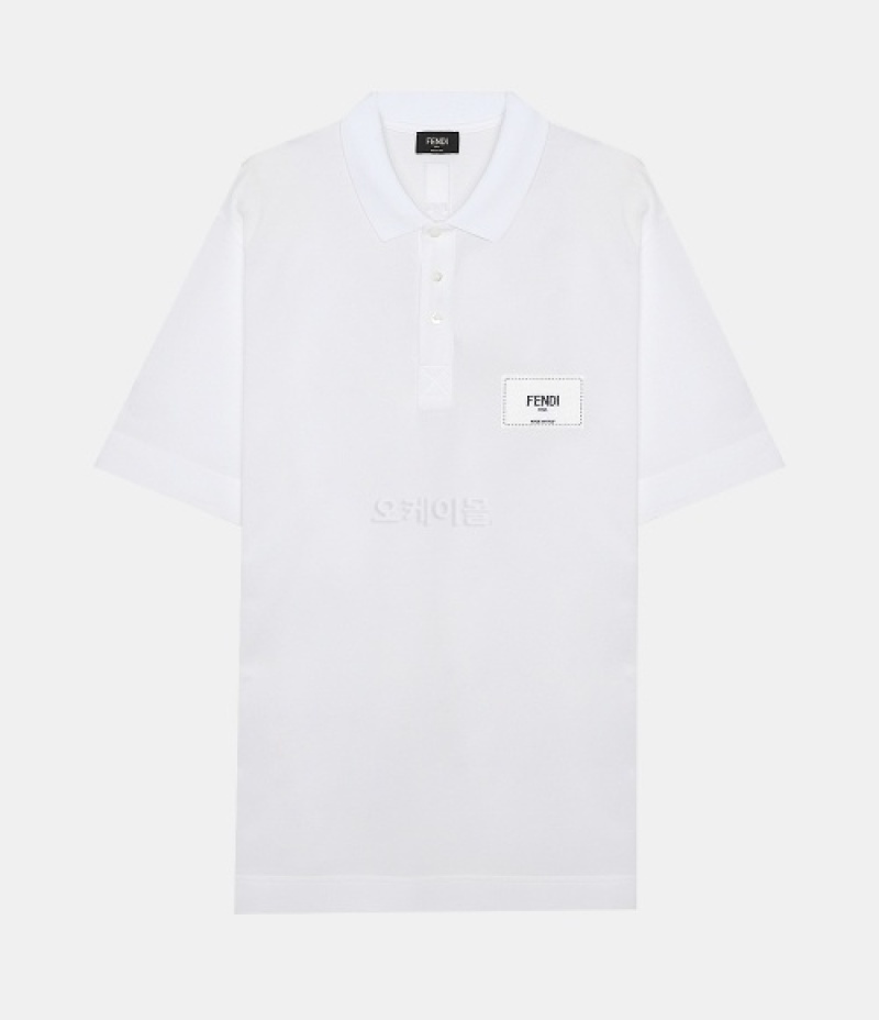 FENDI｜SHORT-SLEEVED PIQUE/COLLAR (FY1131 A9RP F0WA0)