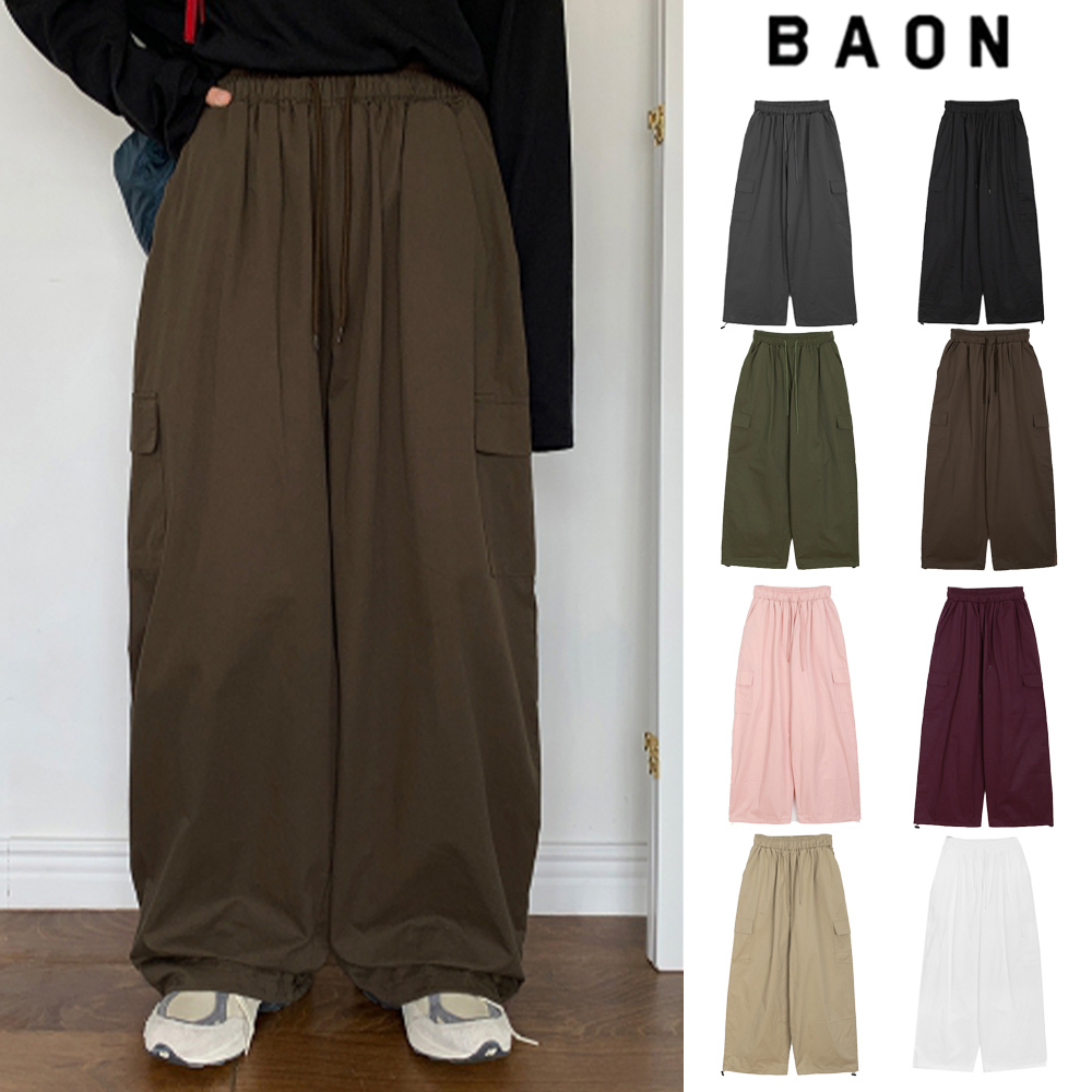 【BAON】23SS★ [BAON] Bamilla cargo banding pants