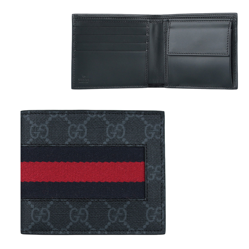 関税負担なし☆GUCCI GGスプリームニューウェブコインウォレット