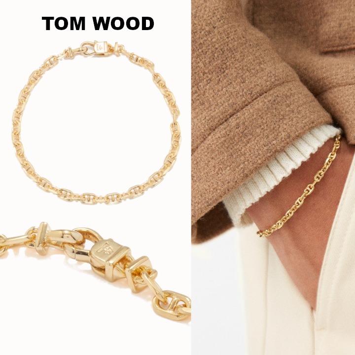 新品未使用TOMWOODトムウッド アンカーチェーンブレスレット ゴールド
