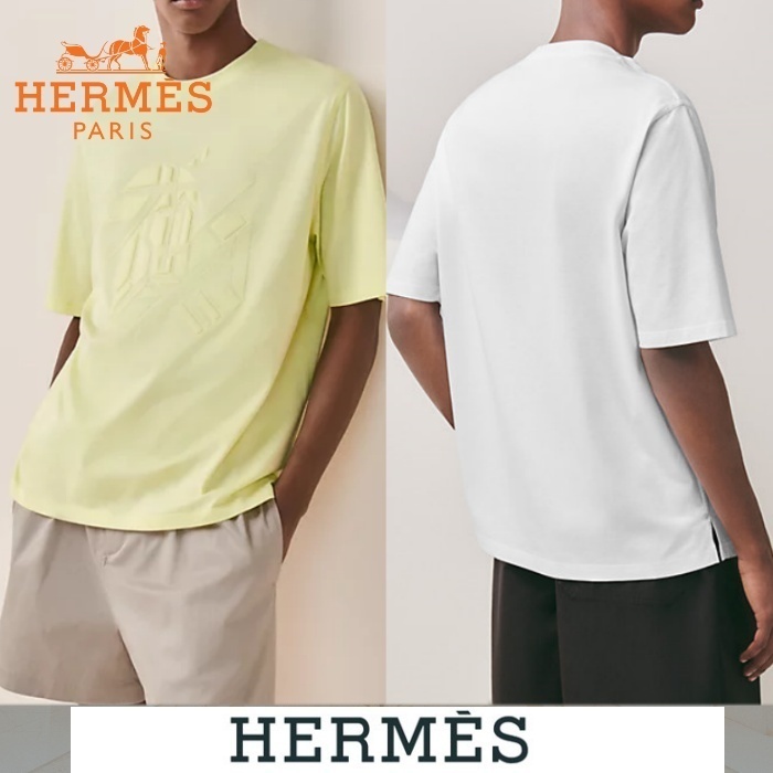 《23SS★》HERMES Tシャツ Chevaux en Symetrie 3D