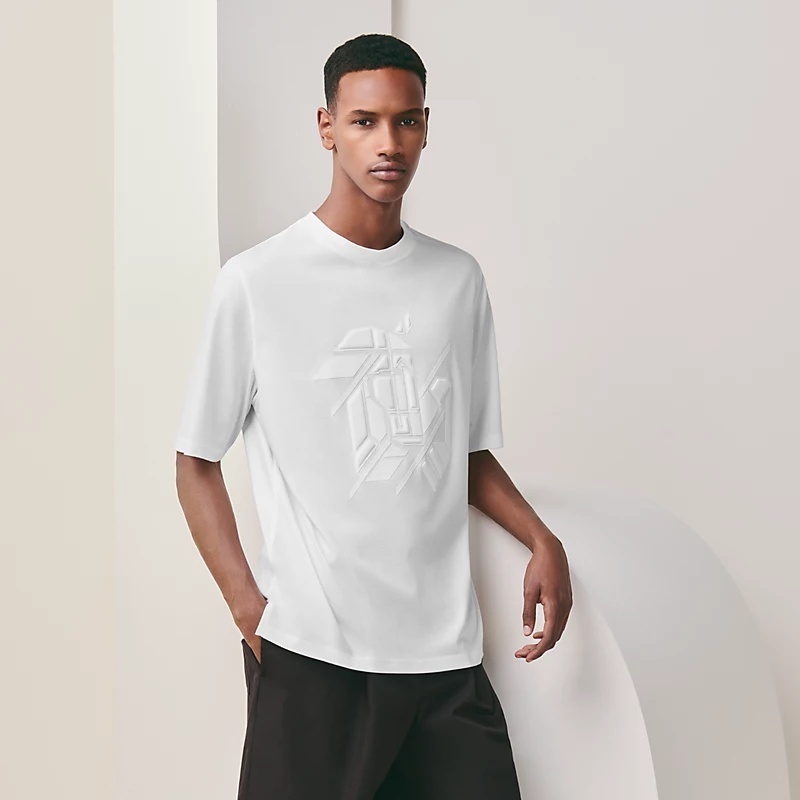 《23SS★》HERMES Tシャツ Chevaux en Symetrie 3D