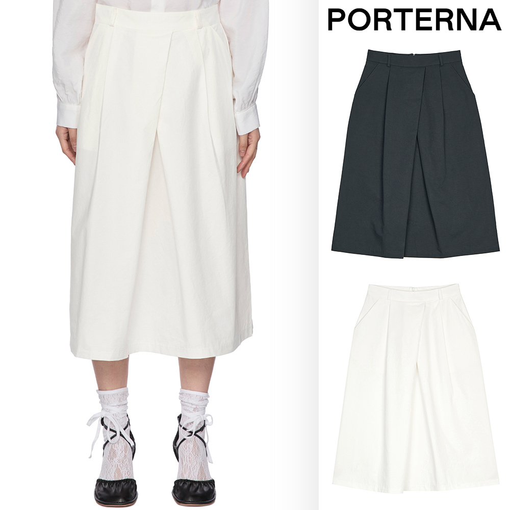 【PORTERNA】Mute Blan Long Skirt
