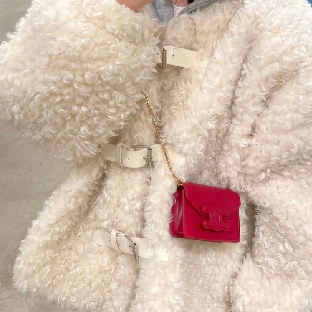 【CELINE】トリオンフ チェーン カード ホルダー ミニバッグ