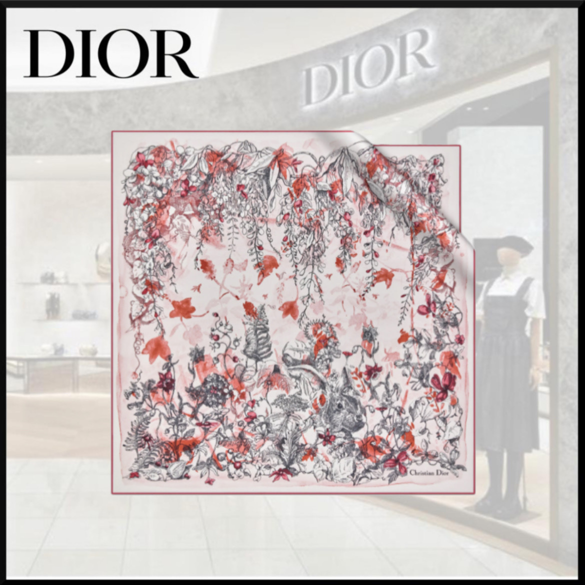 DIOR JARDIN MAGIQUE うさぎ ミッツァ スカ- DIOR JARDIN MAGIQUE うさぎ ミッツァ スカ-