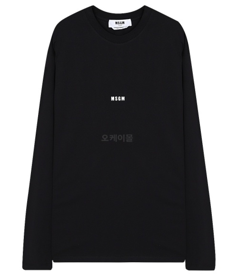 MSGM｜LONG-SLEEVED ROUND NECK T-SHIRTS (2000MM501 200002