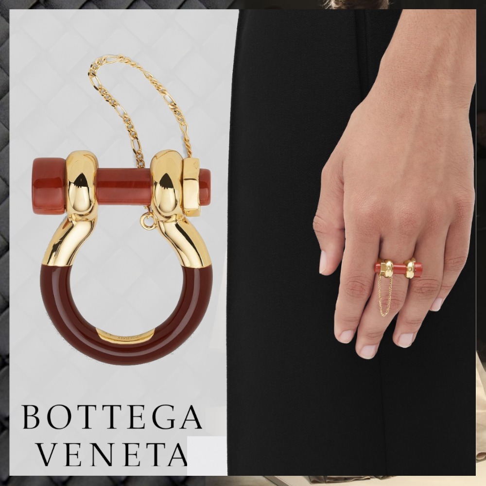 ☆Precious掲載☆ BOTTEGA VENETA BOLT ジャスパー リング 18K