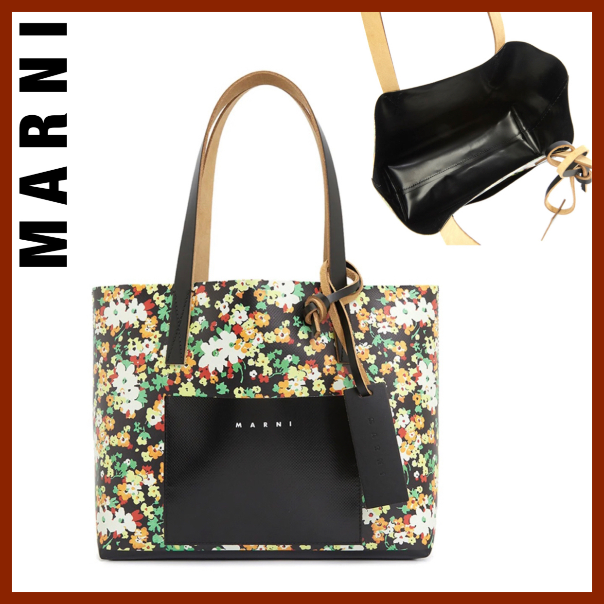 【関税込み】☆MARNI☆ フローラル プリント トートバッグ