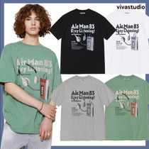 Tシャツ・カットソー [ VIVASTUDIO]VS08 PLAYER TEE [BLACK] VIVASTUDIO] VS08 PLAYER TEE☆韓国の人気☆関税/送料込