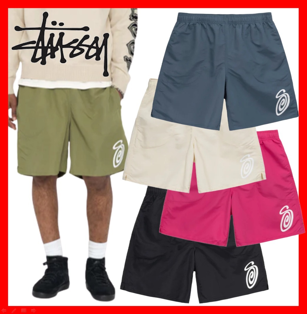 ★韓国の人気★【STUSSY】★CURLY S WATER SHOR.T★ショート★