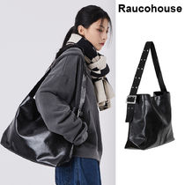 【Raucohouse】Grommet wide strap shoulder bag