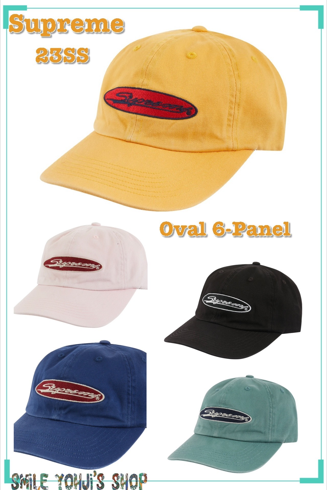 ★2023SS WEEK1★Supreme Oval 6-Panel