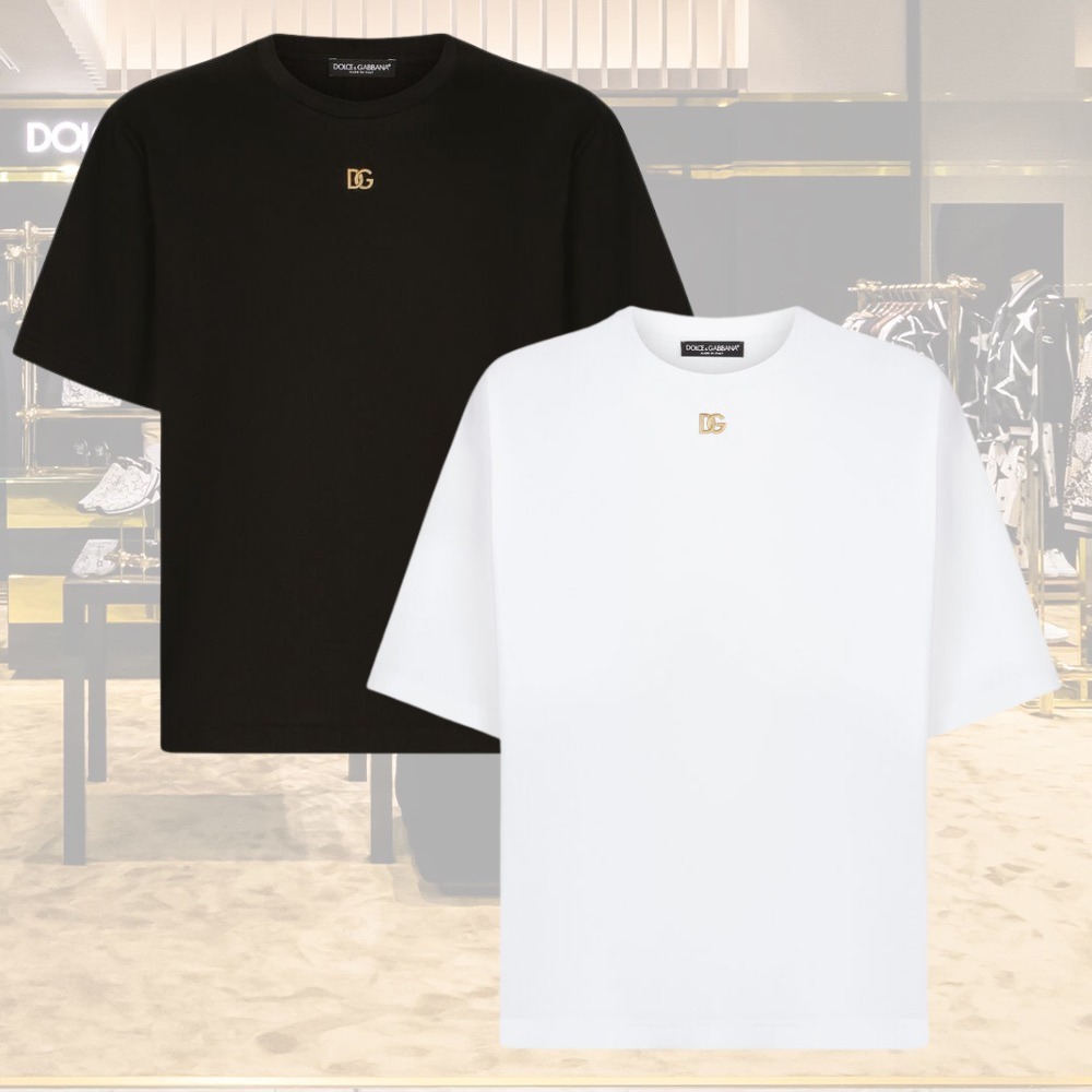 【関送無料】 Dolce Gabbana チェストロゴ Tシャツ org.jpg