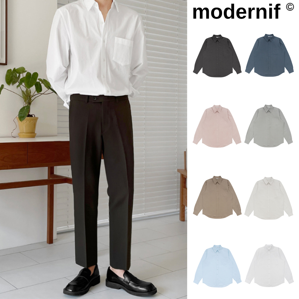 【MODERNIF】Way Organic Cotton Shirt