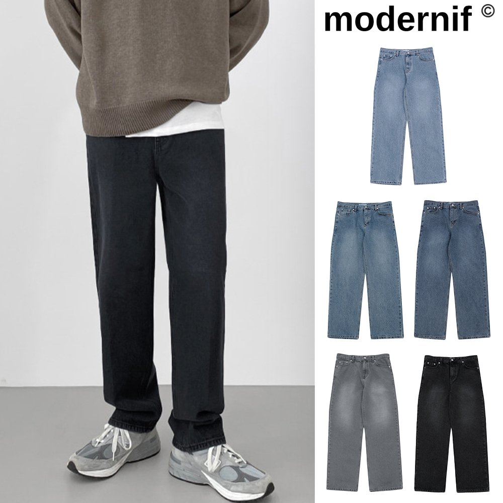 【MODERNIF】Dear Straight Denim Pants