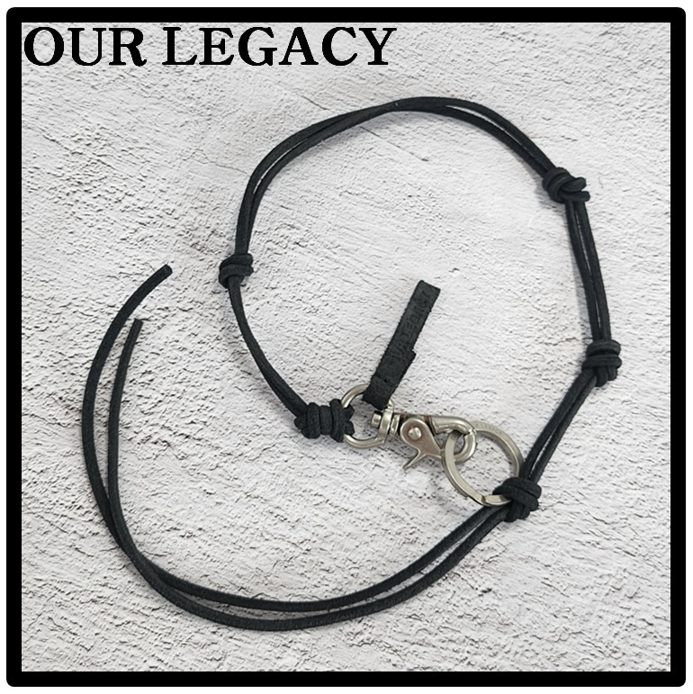 ★関税込★OUR LEGACY★Ladon Leather Keychain Black★