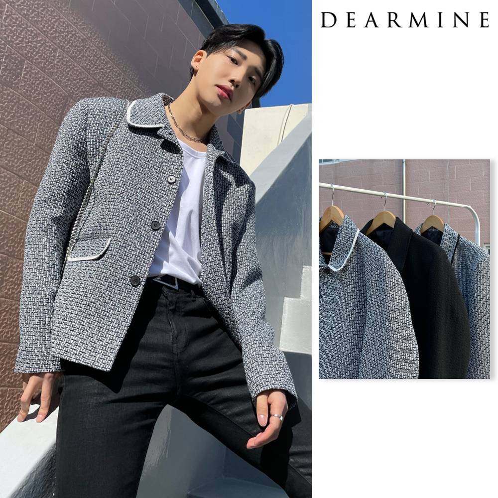 【DEARMINE】Dear Short Tweed Jacket
