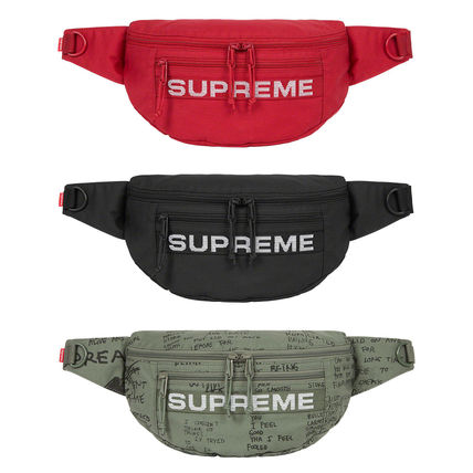 Supreme More Bags Unisex Street Style Logo Skater Style Bags 2