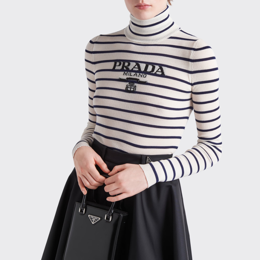 新規上場商品 直営 23SS PRADA スーパーファインウールタートルネック
