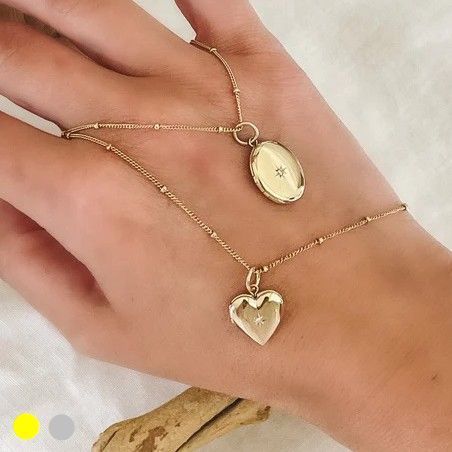 【Sarah Chloe】SMALL ALANA DIAMOND LOCKETネックレス