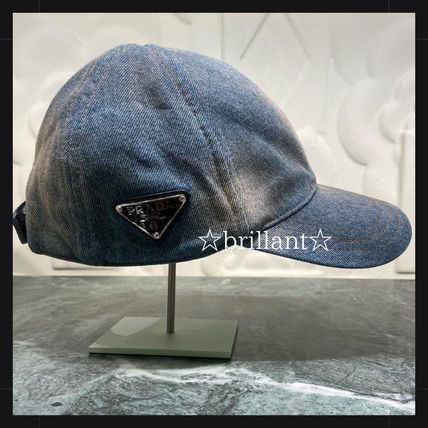 PRADA Caps Denim baseball cap