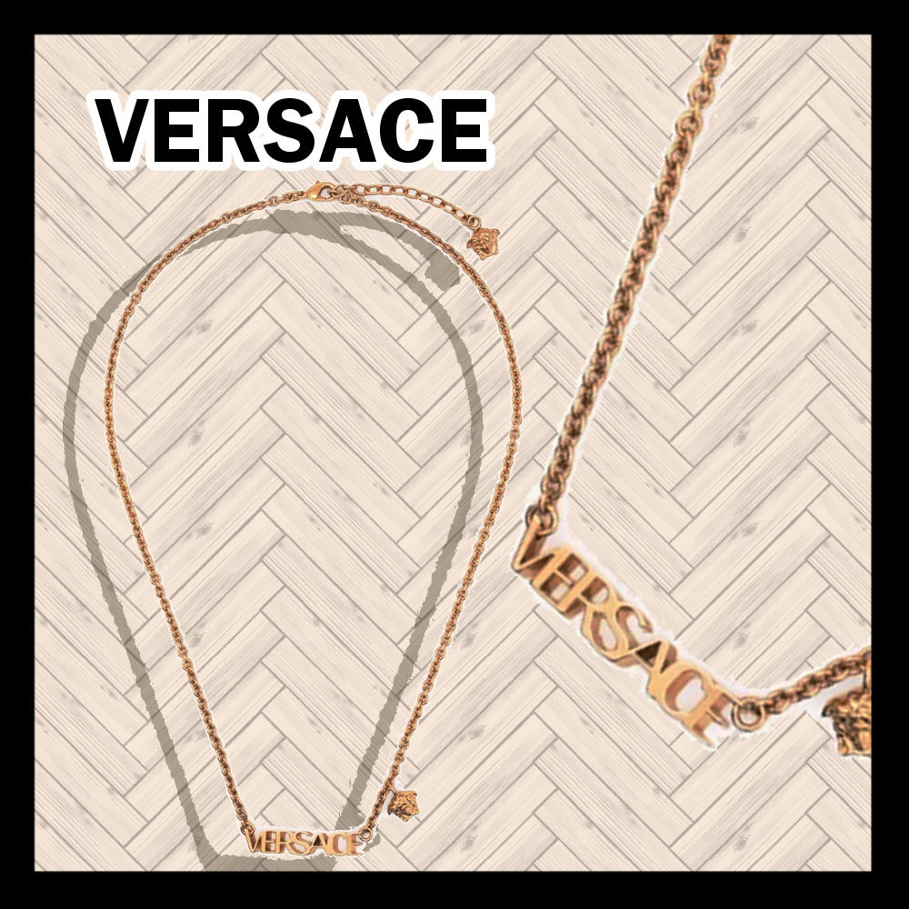 【VERSACE★国内発 関税込】 ロゴ ペンダント ネックレス