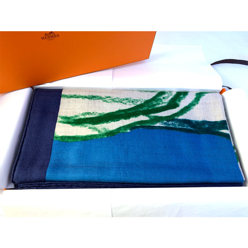 HERMES 国内完売 2020AW カシミアシルク140 Chevaux au Pre