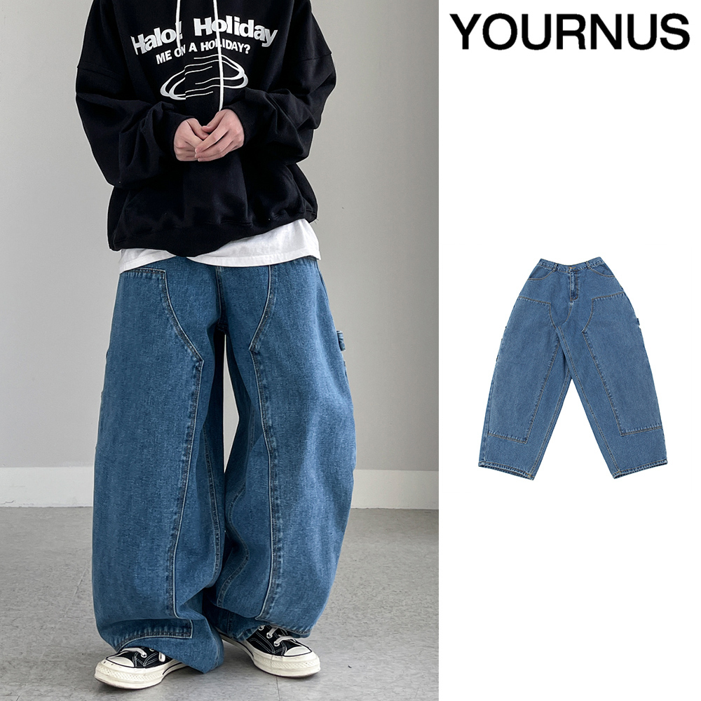【YOURNUS】City Carpenter Balloon Denim Pants