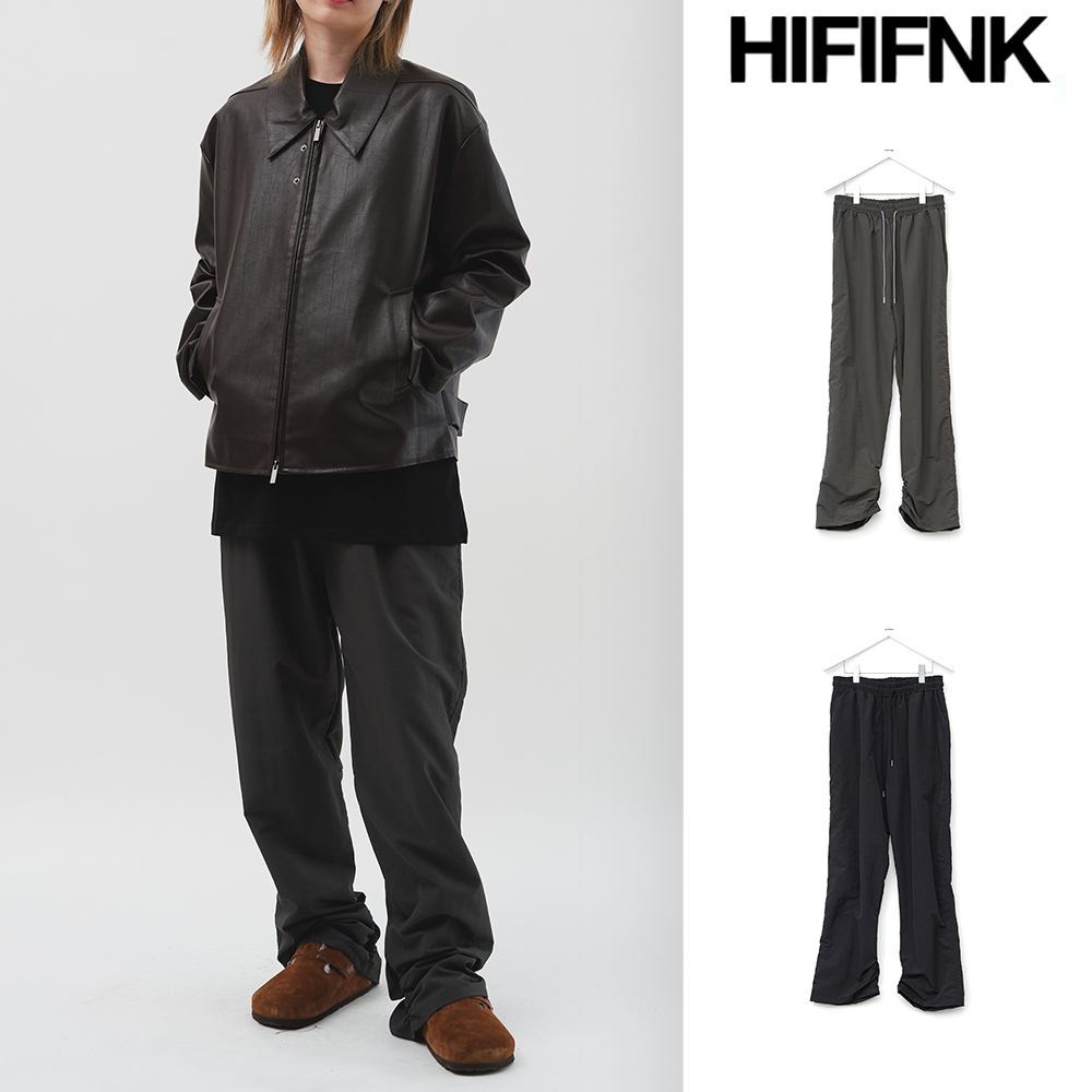 【HI FI FNK】Lowkey Zipper Nylon Pants