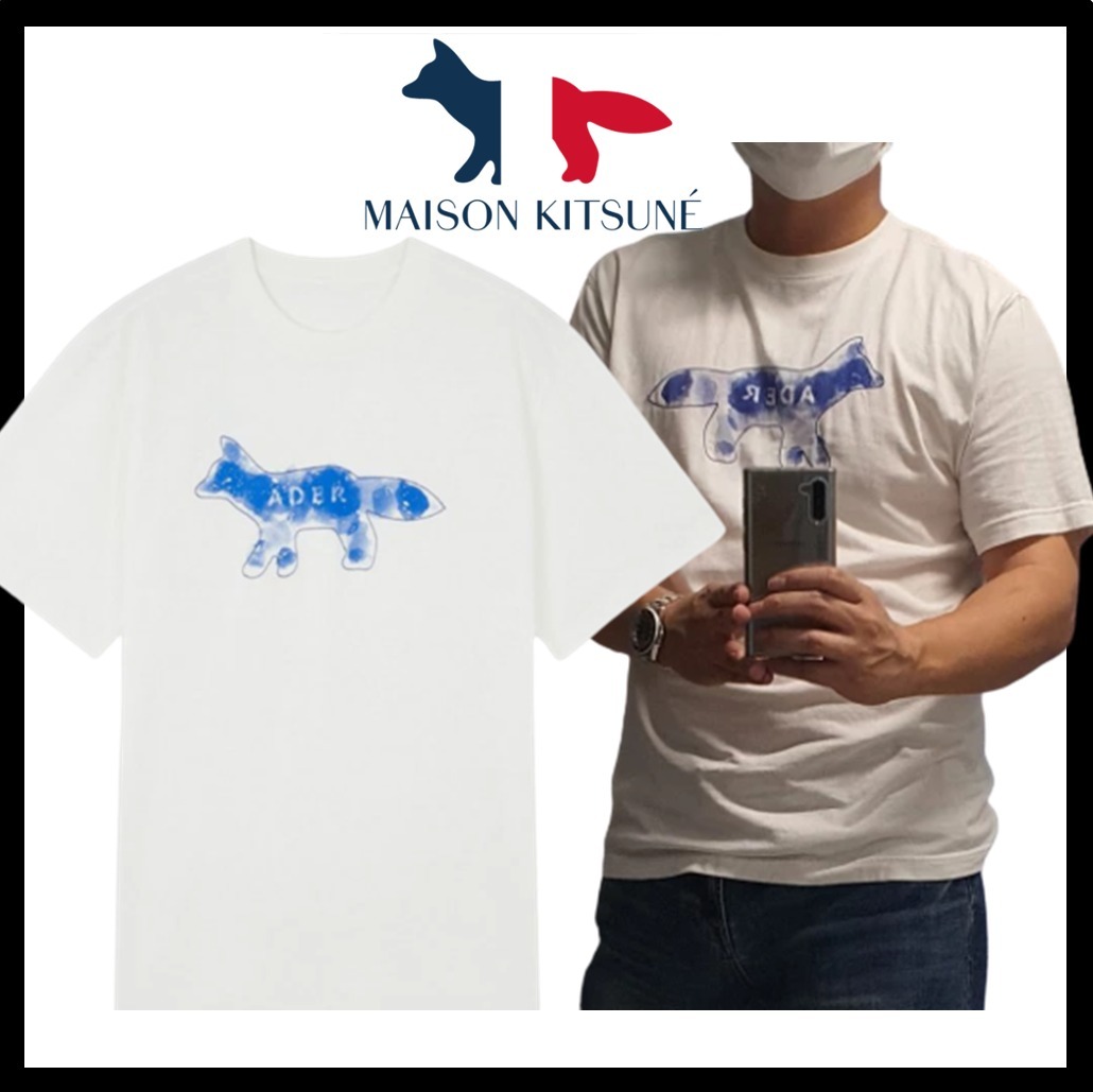 関税込★Maison Kitsune x AderError Fog Fox T-Shirt Off White