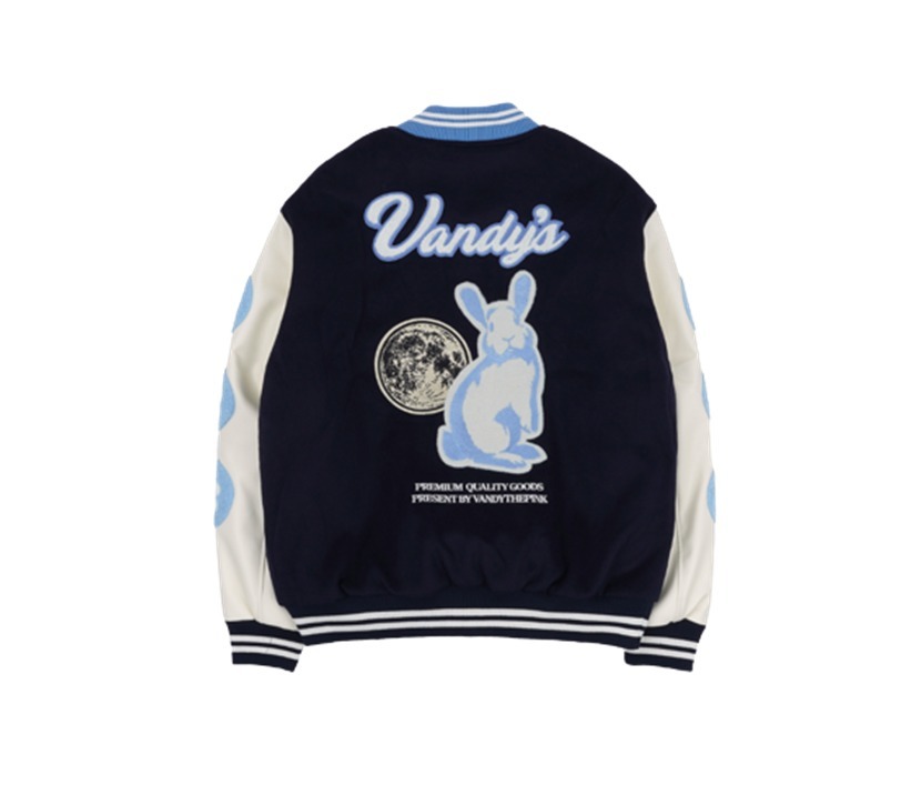 ☆韓国の人気☆【Vandy The Pink】☆Rabbit Varsity Jacke.t☆