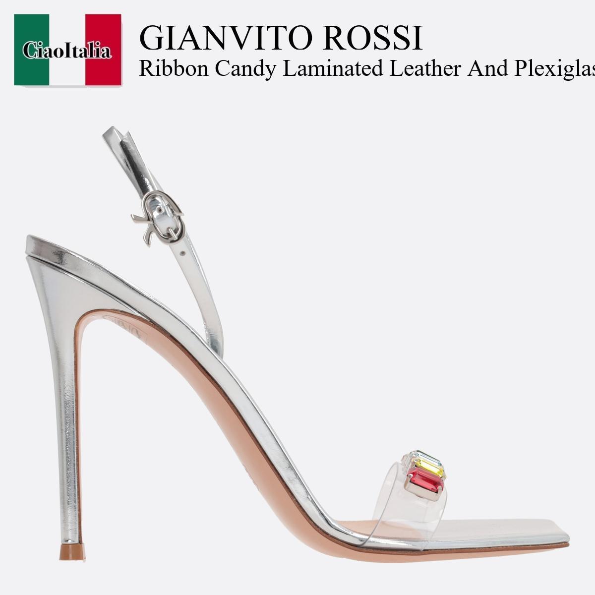 サンダル・ミュール Gianvito Rossi Ribbon Candy Laminated Sandals